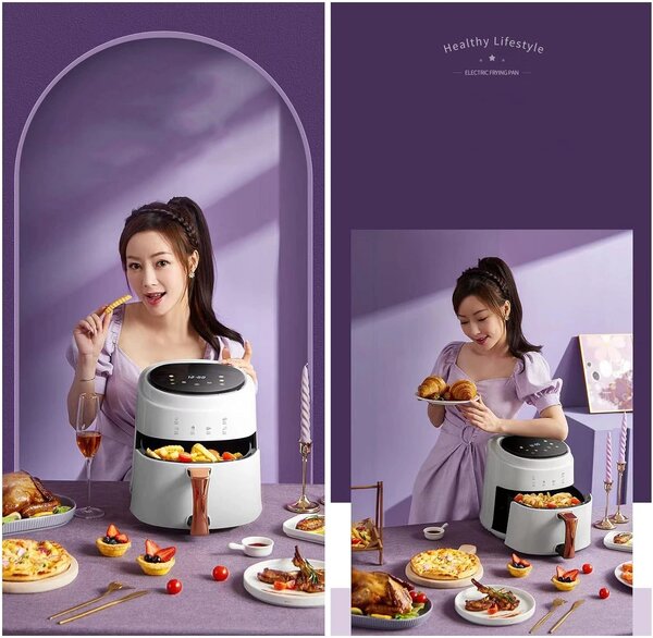 Silver Crest 8L Air Fryer  3D Heating System & Digital Scre