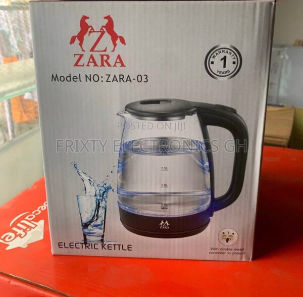 Portable Zara 1.8L Transparent Kettle