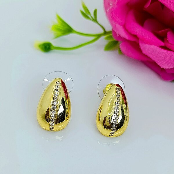 Boucles d'oreilles dorées élégantes