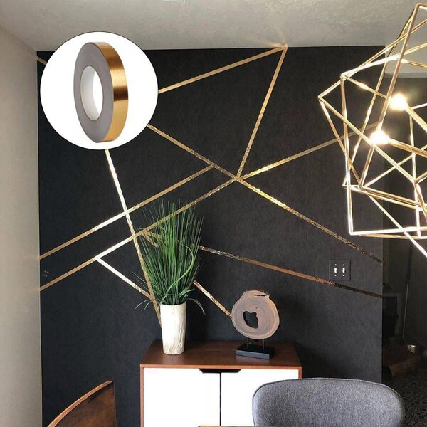 Ruban adhésif doré décoratif