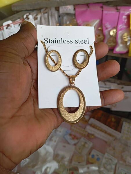 Set bijoux en acier inoxydable