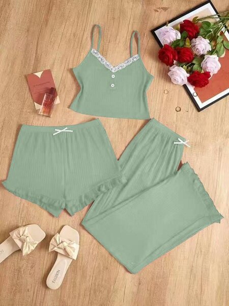 Ensemble Pyjama Femme 3 Pièces