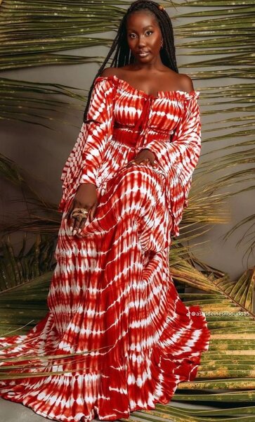 Robe élégante wax coloré