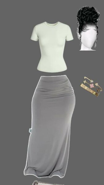 Chic Maxi Jupe Grise