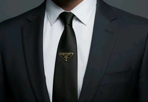 Cravate élégante noire mixte