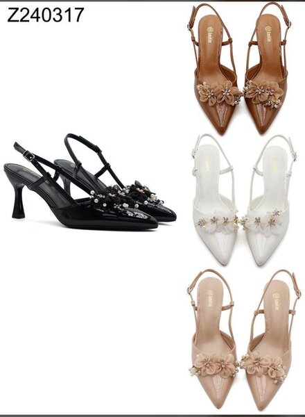 Half shoe sandals heel