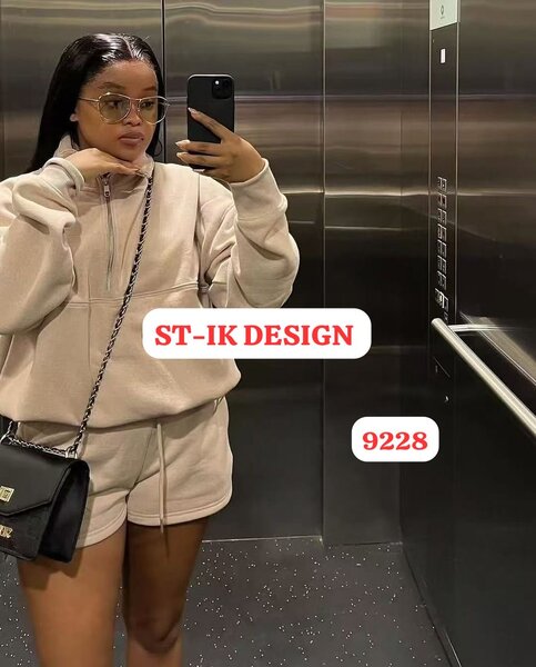 Ensemble confortable beige