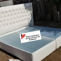custom made bed with a high base