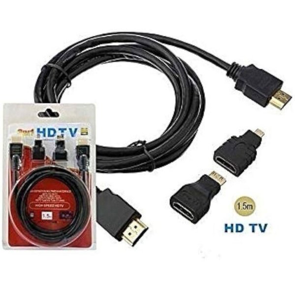 Câble HDTV 3 En 1 1,5m