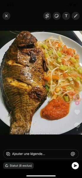 Poisson braisé Épicé Savoureux