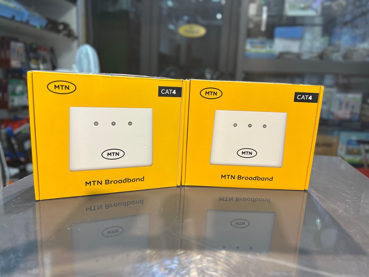 Unlocked MTN ZTE Router with power bank(accepts data sim)