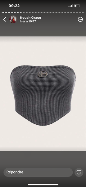 Top Bandeau Femme Élastique