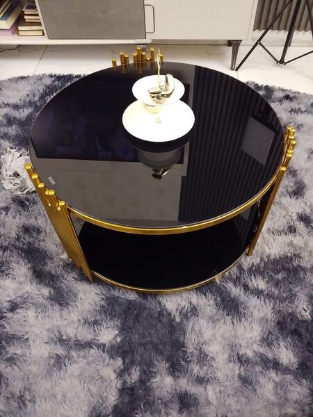 Table basse moderne en verre