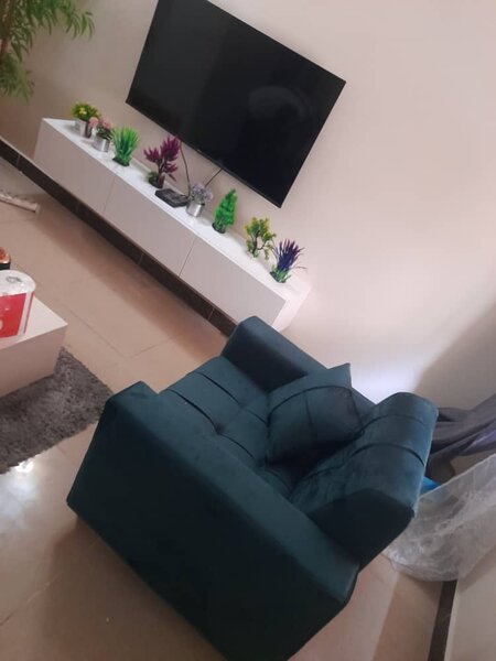 Fauteuil moderne en velours