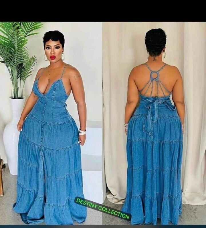 Robe longue en jean été