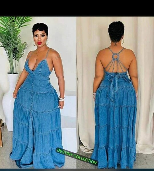 Robe longue en jean été