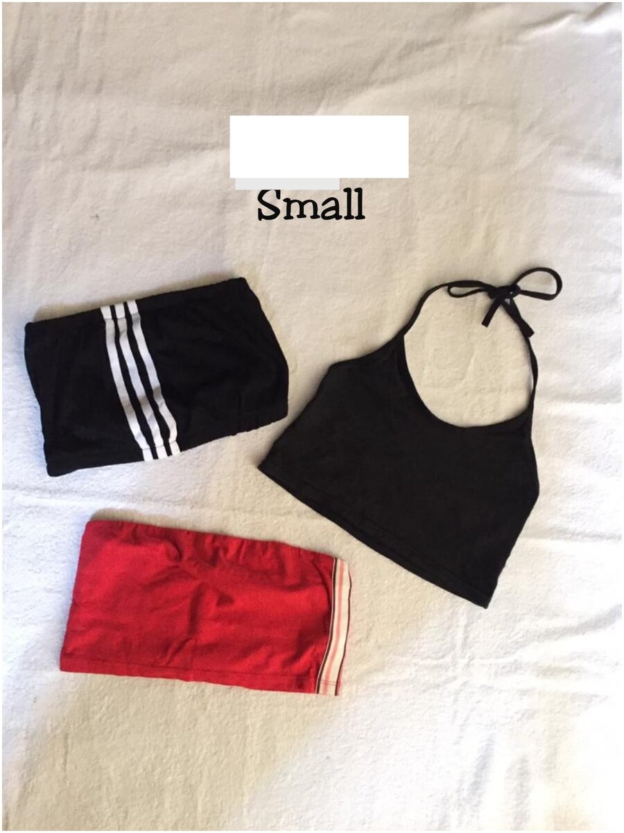 Salaula crop tops and tops