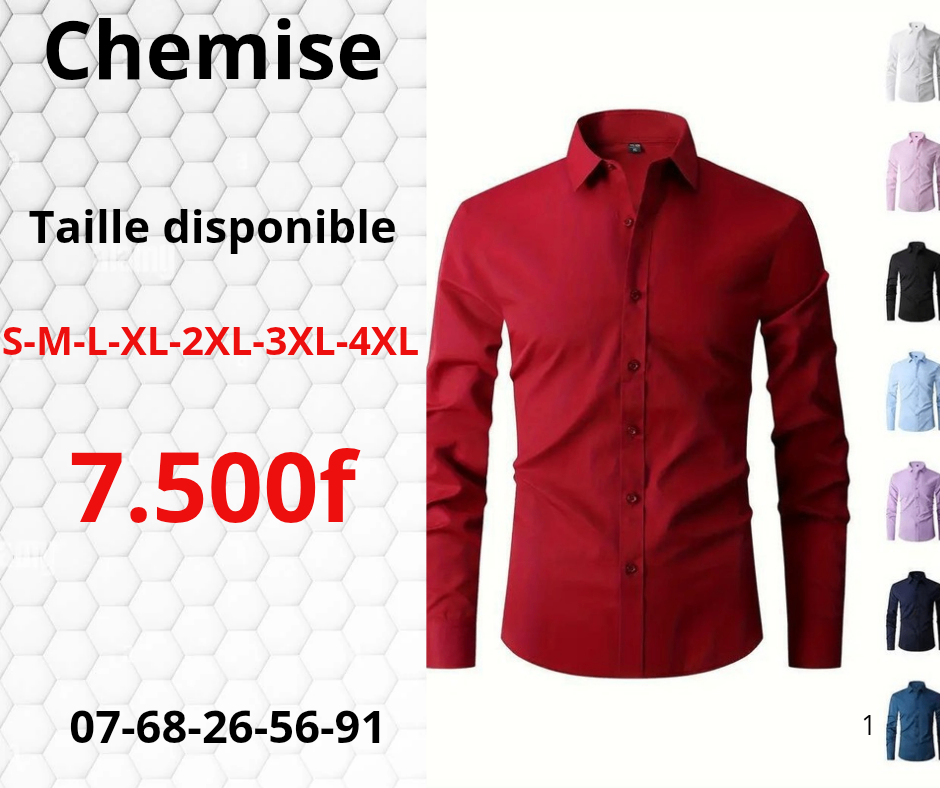 Chemise élégante homme