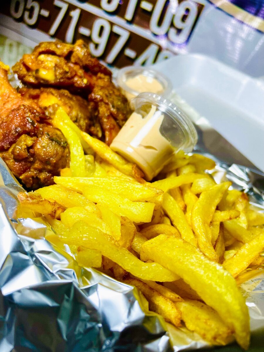 Poulet Buffalo et frites