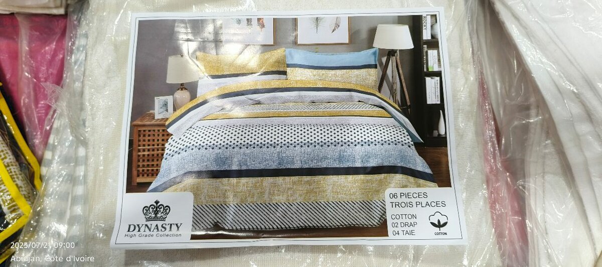 Parure de Lit Coton 6 Pièces