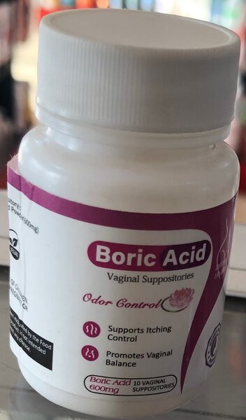 BORIC ACID 600MG VAGINAL PESSARY 10s