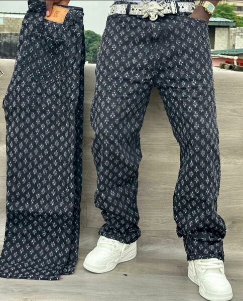 Pantalons décontractés motif