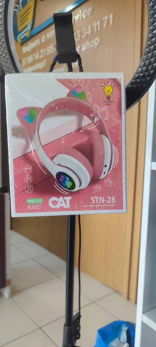 Casque Bluetooth Oreilles Chat