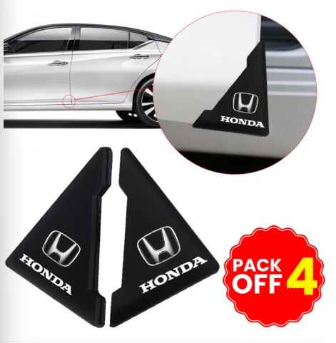 4 pcs Car Anticollision Protector Car Door Corner Cover Bumper Rubber Honda