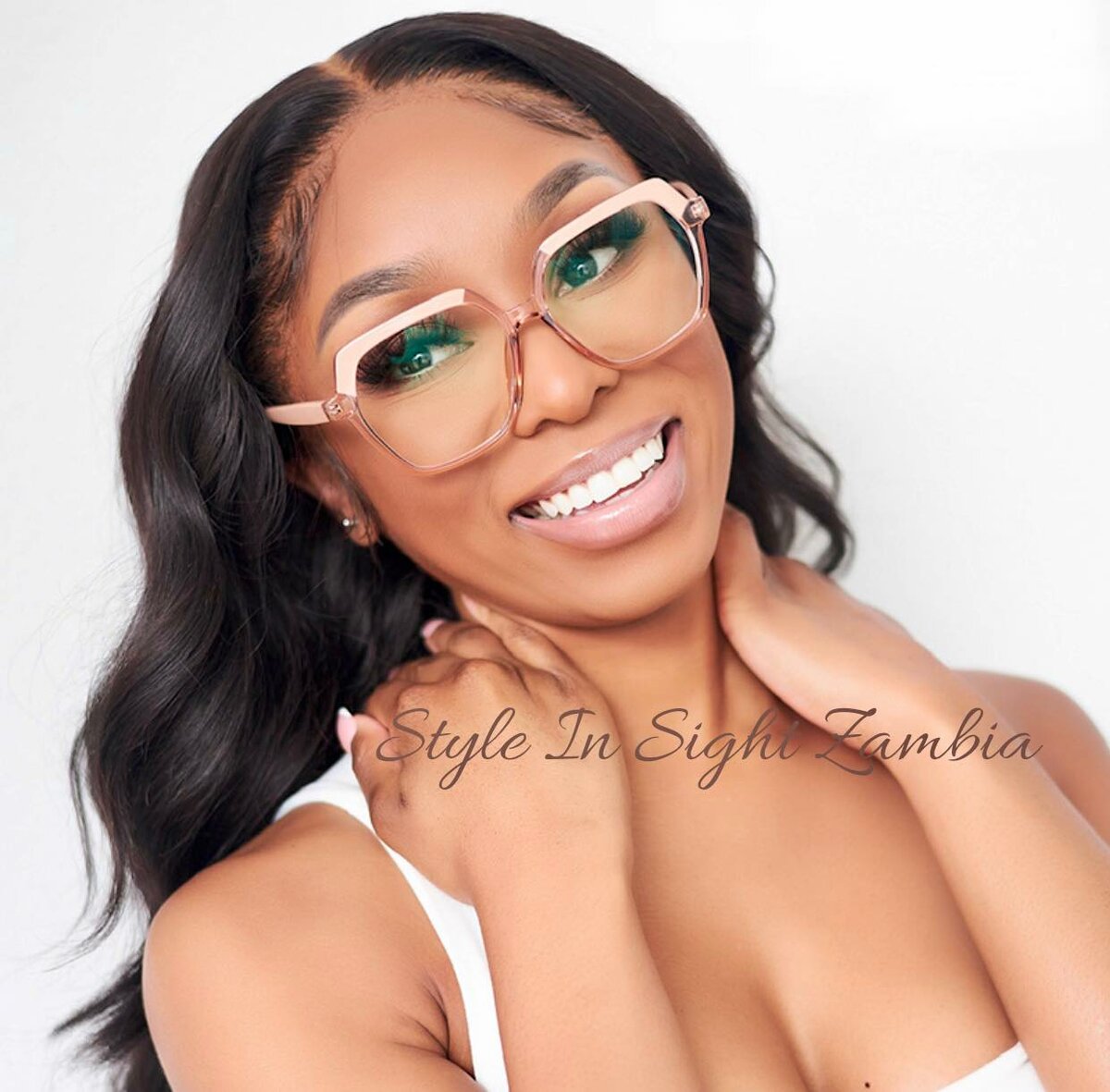 Image glasses, in glossy frame, for work at the computer and telephone with protection against screen radiation5