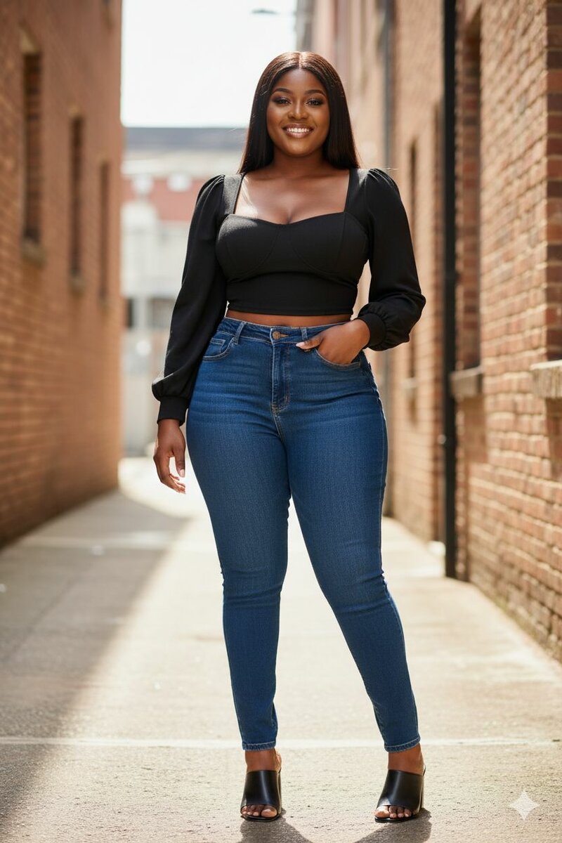 Top court à manches ballon