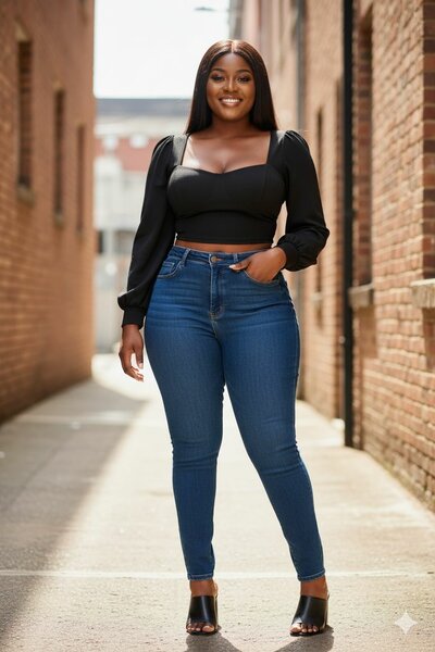 Top court à manches ballon