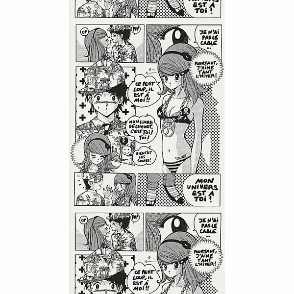 Papier peint manga artistique