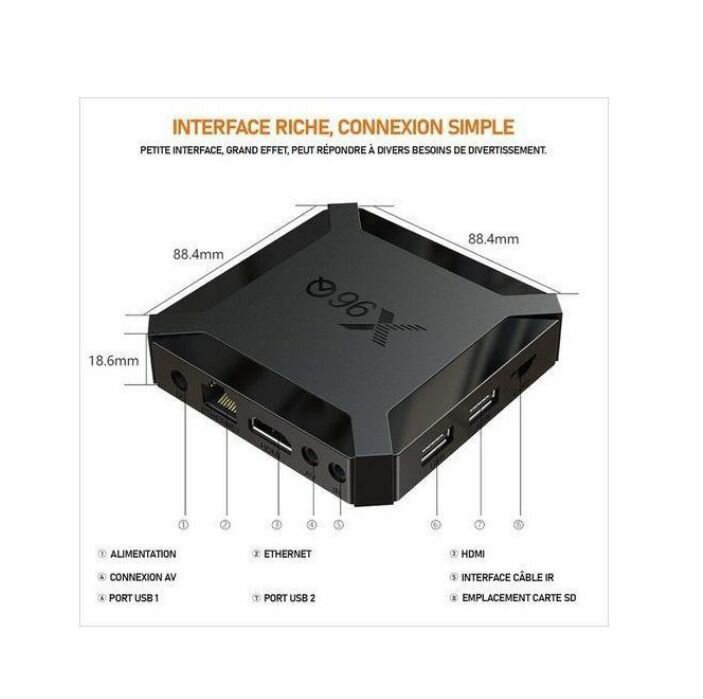 Box TV Android X96Q 4K