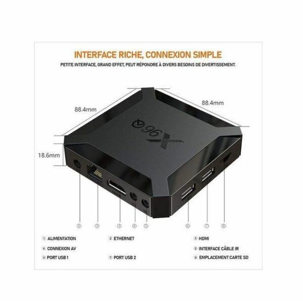 Box TV Android X96Q 4K