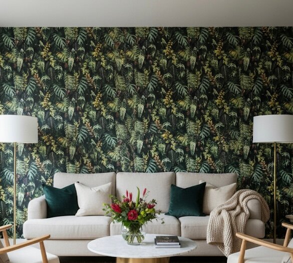 papier peint botanique.