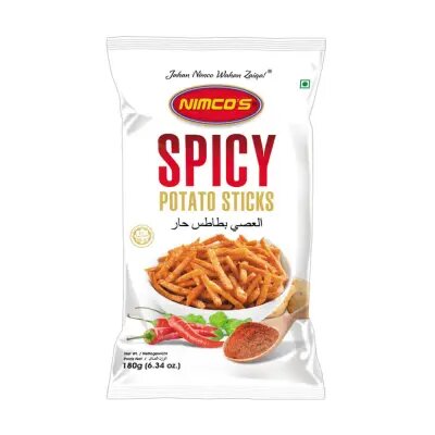 NIMCOS SPICY POTATO STICK 180 GM