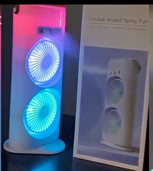 Ventilateur double spray LED