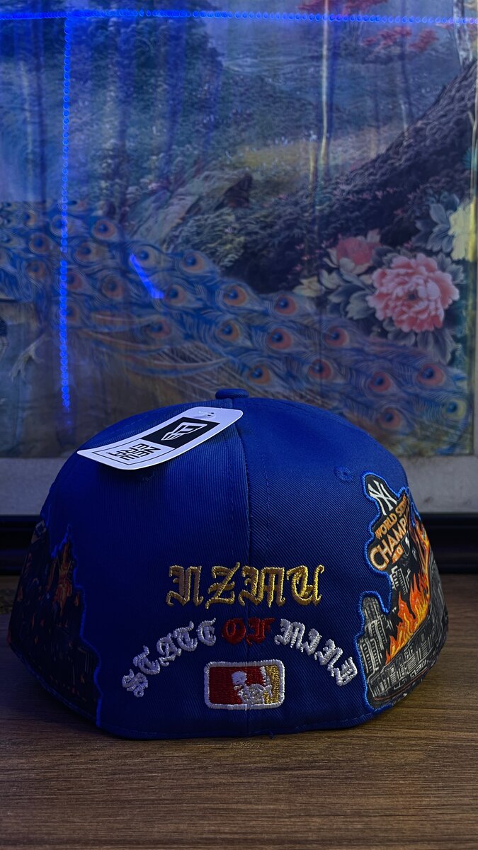 Casquette NY Bleu Brodée