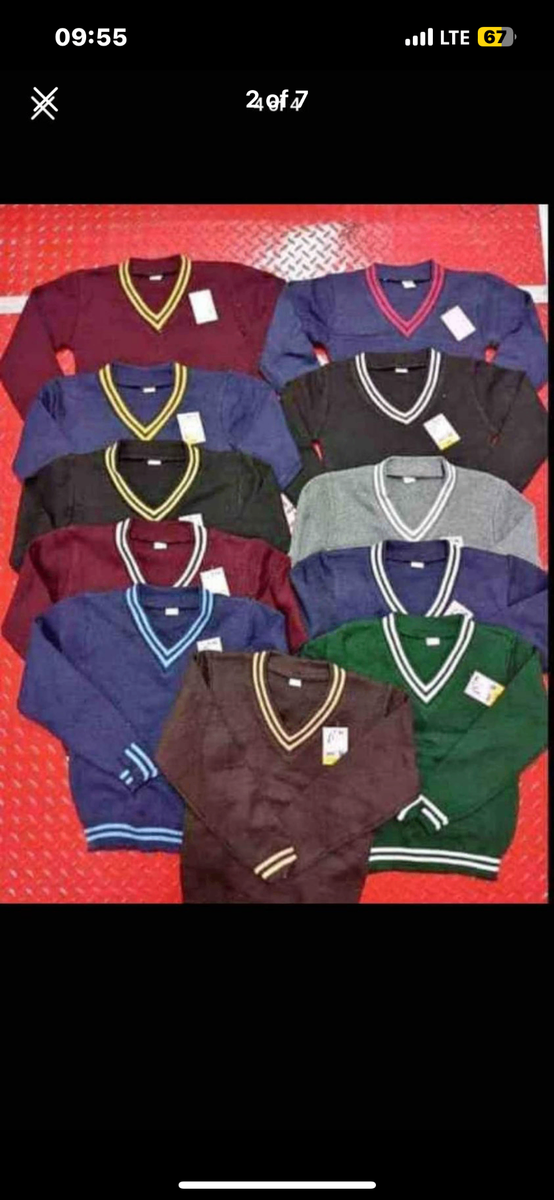 School jerseys and tracksuits