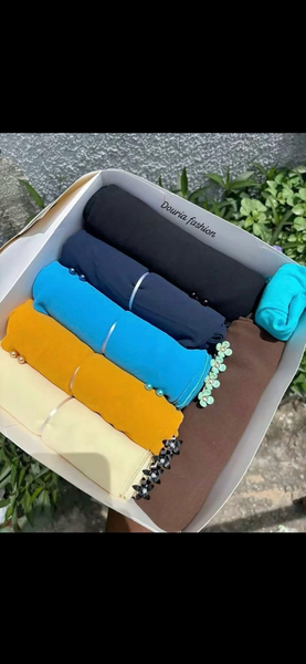 Châles en coton multicolores