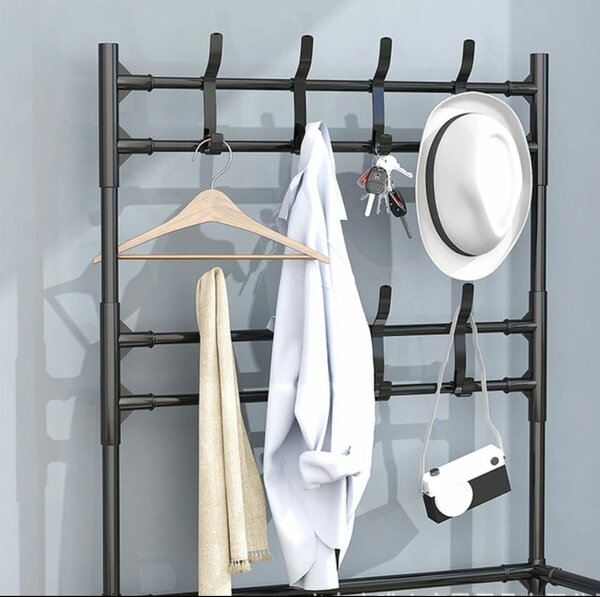 Étagère de chaussures avec ceintre