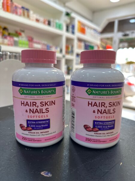 Natures bounty hair, skin,nails softgel.