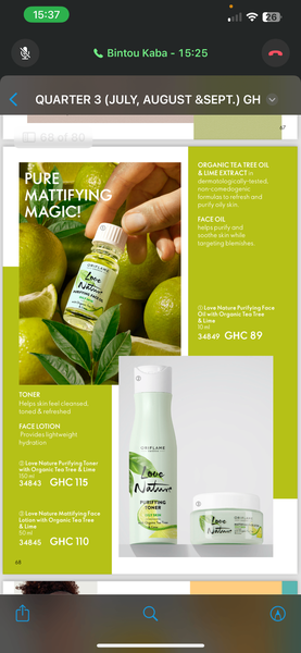 Pure Skin set, Radiance set, MATTIFYING set