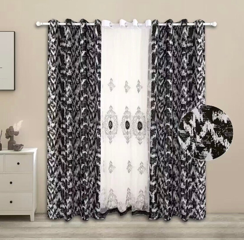 Rideaux élégants à motifs