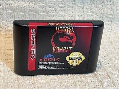 Sega Mega Drive II with games inside including Sonic