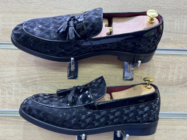 Mocassins élégants en cuir noir