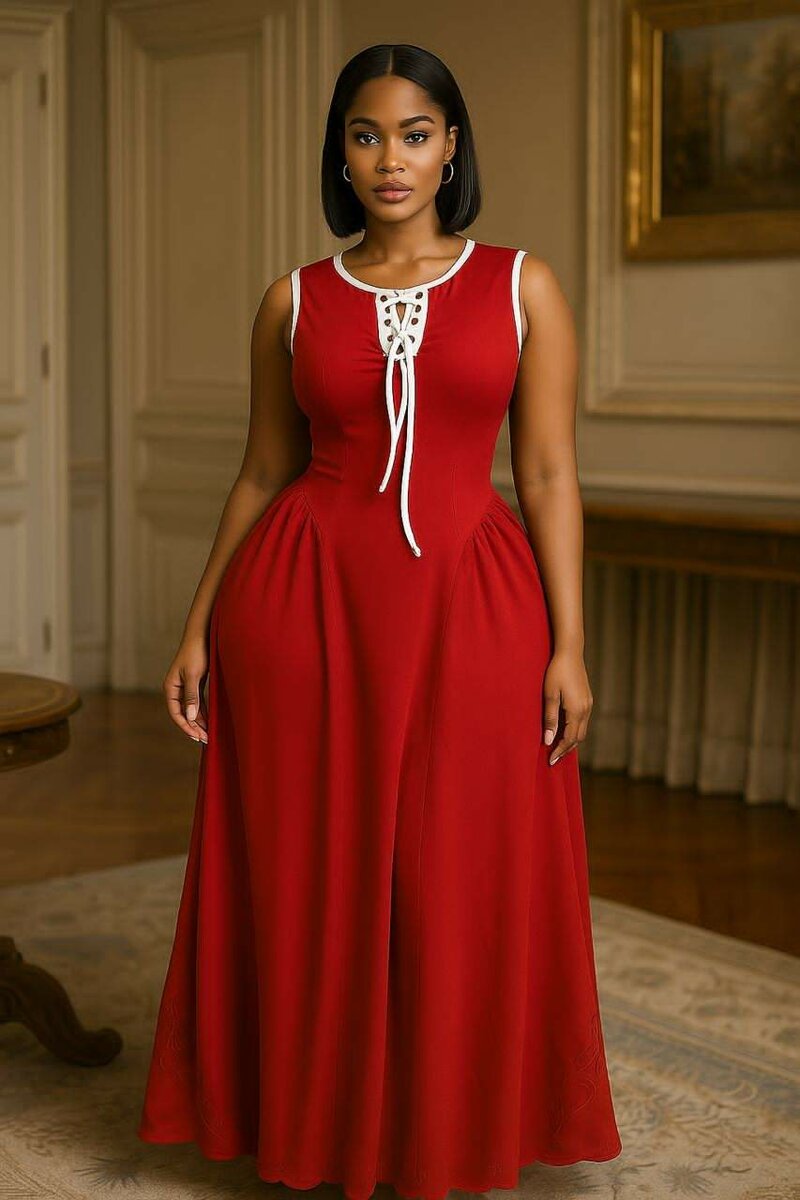 Robe Évasée Élégante Femme