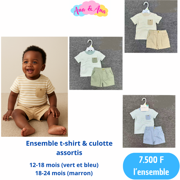Ensemble T-shirt et short bébé