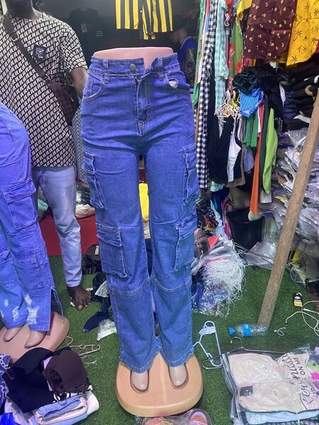 Ladies cargo jeans