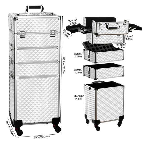 Valise roulettes à maquillages